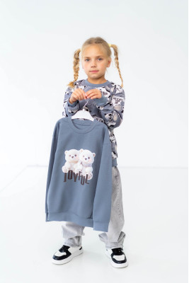 Комплект для дівчаток з 2-х світшотів 